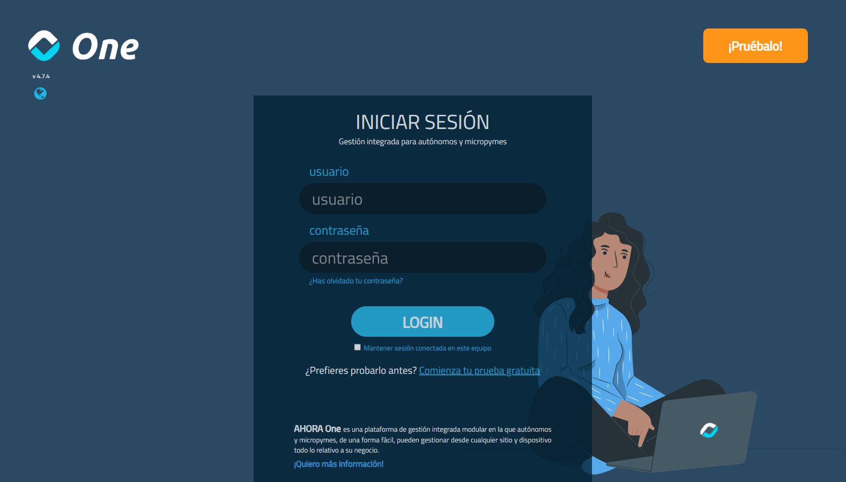 Dashboard AHORA One - Click para ver vídeo