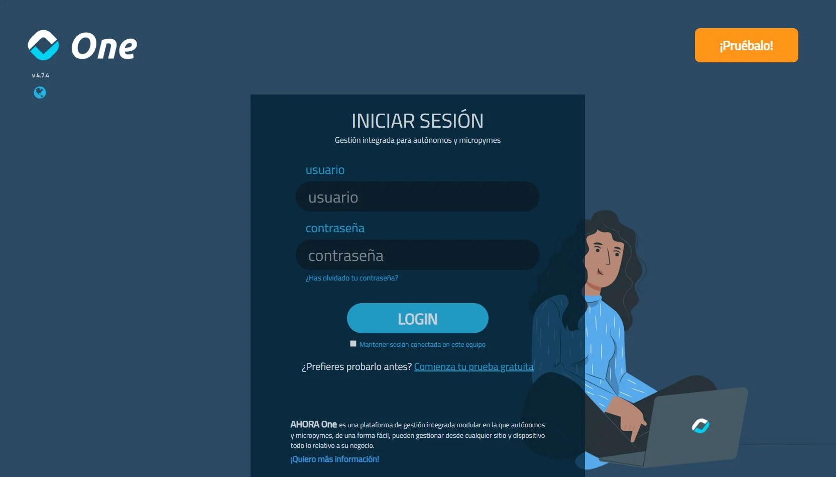 Dashboard AHORA One - Click para ver vídeo