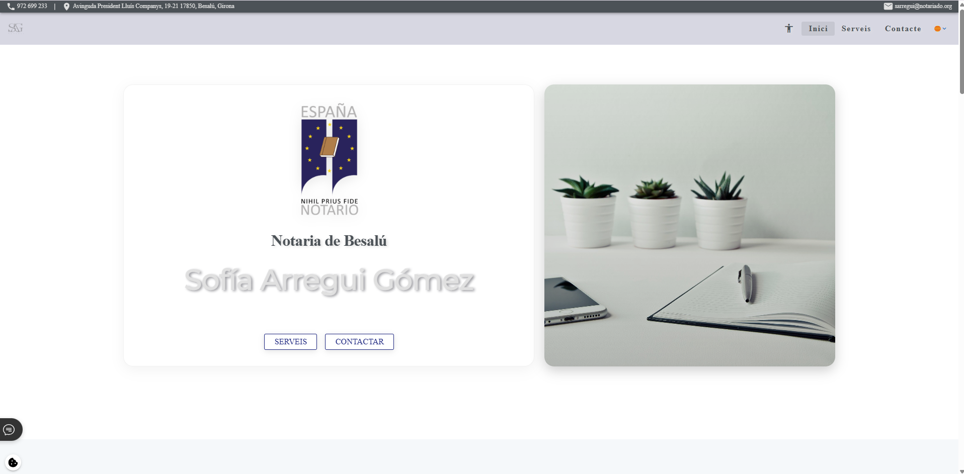 Notaría de Dña. Sofía Arregui Gómez