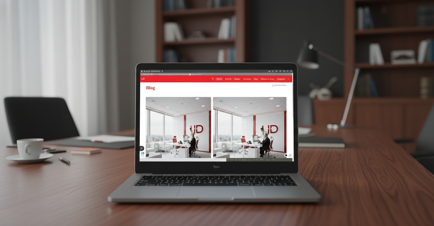 Web Notarial en Laptop